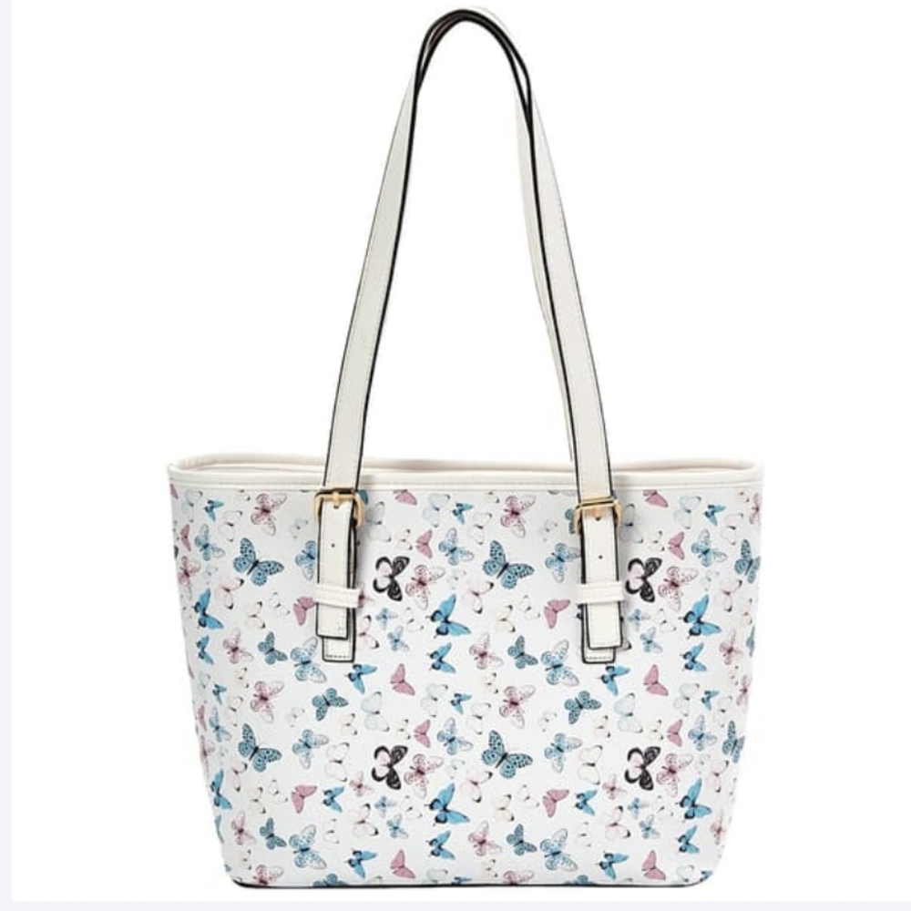Gloria Vanderbilt Top Zip Butterfly Tote NWT - Picture 6 of 10